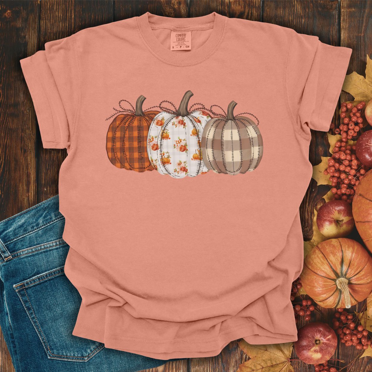 Quilted Pumpkins T-Shirt