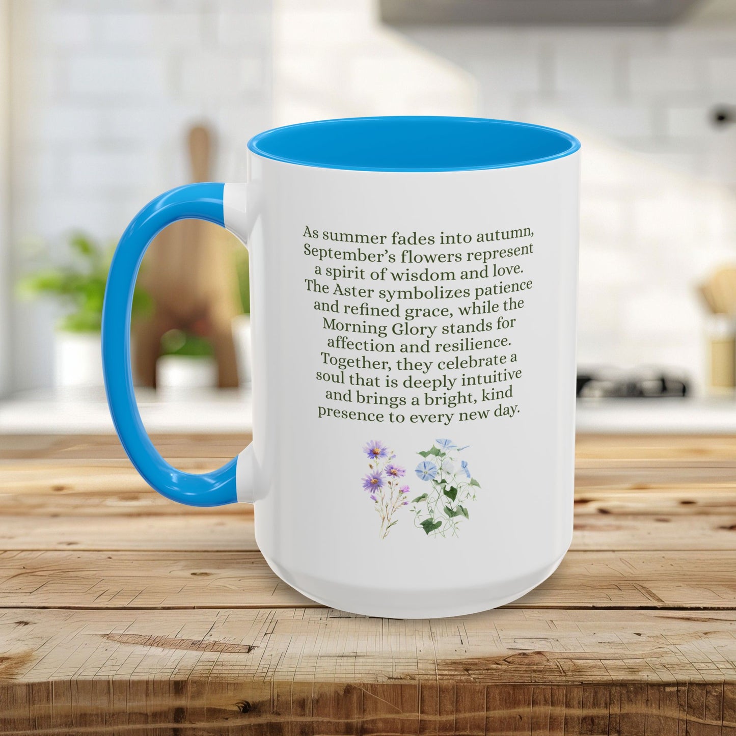 September Birth Month Flower Mug