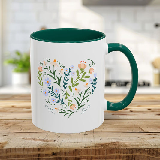 Spring Botanical Heart Mug (11/15oz)