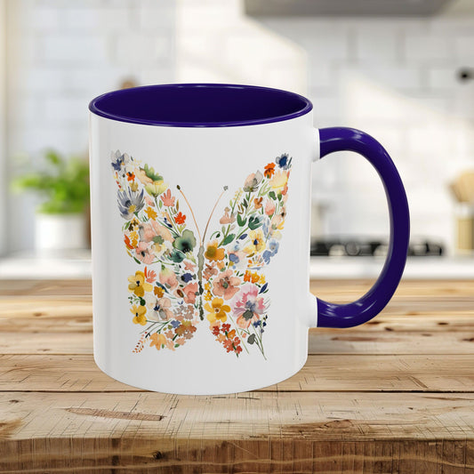 Spring Floral Butterfly Mug (11oz & 15oz)