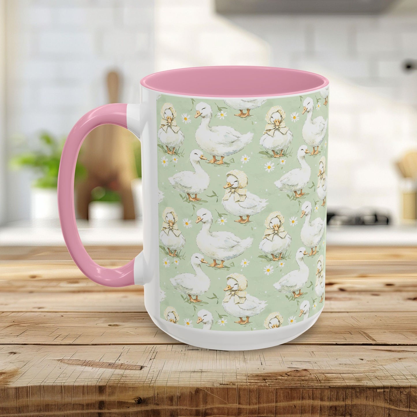 Spring Storybook Duckling Pattern Mug (11/15oz)