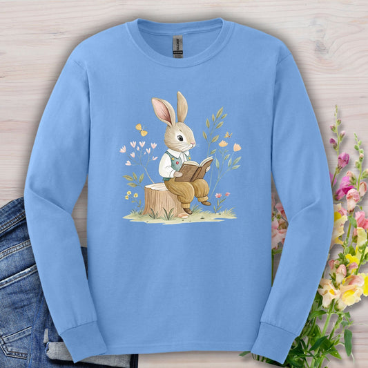 The Bookish Spring Bunny Long Sleeve Tee