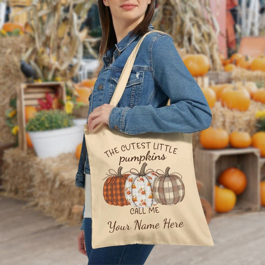 The Cutest Little Pumpkins Canvas Tote Bag