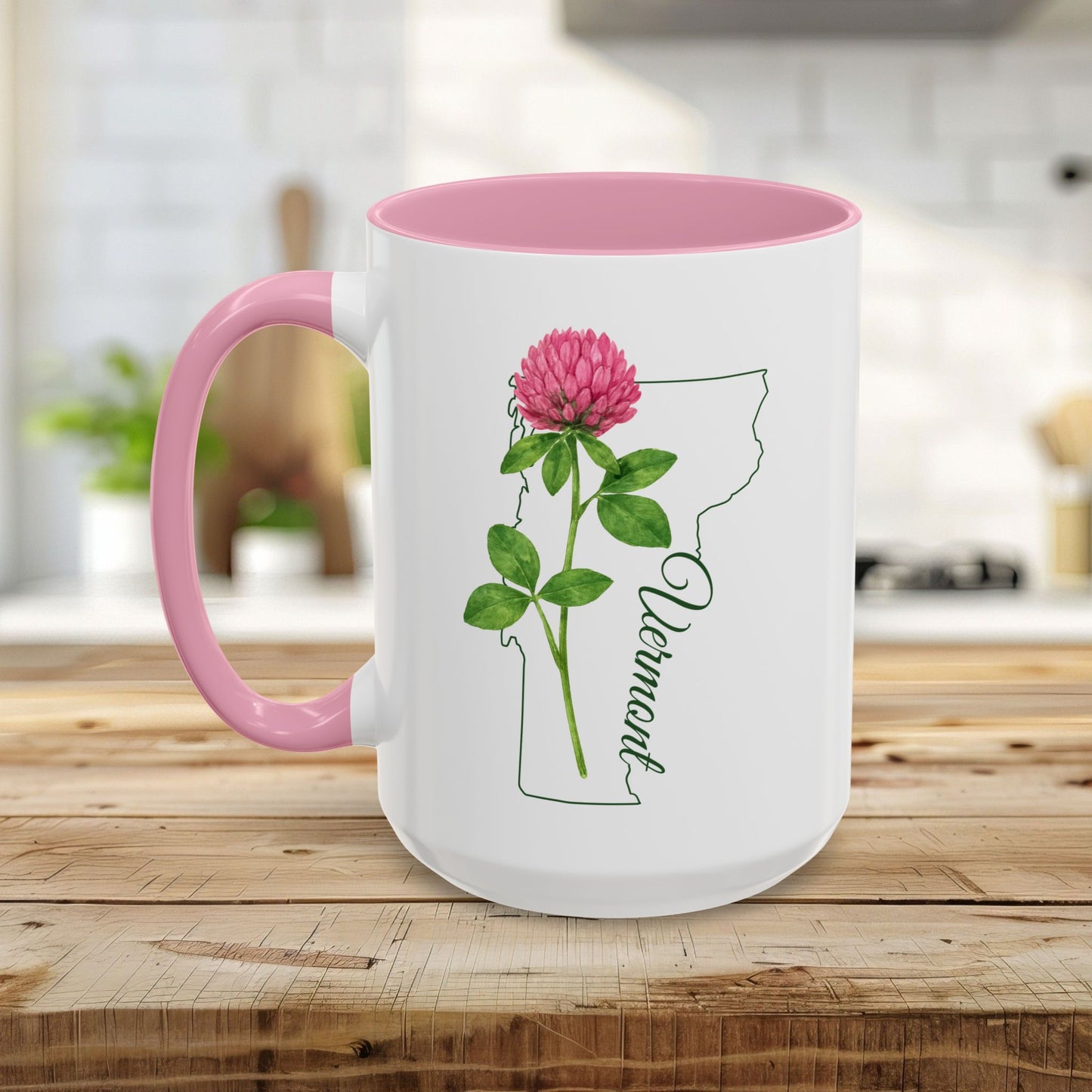 Vermont State Flower Mug – Red Clover (11/15oz)