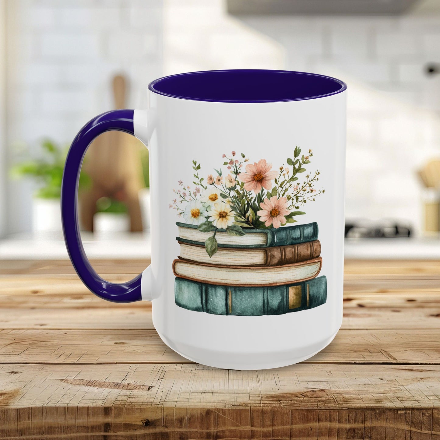 Vintage Cozy Spring Reading Mug (11/15oz)