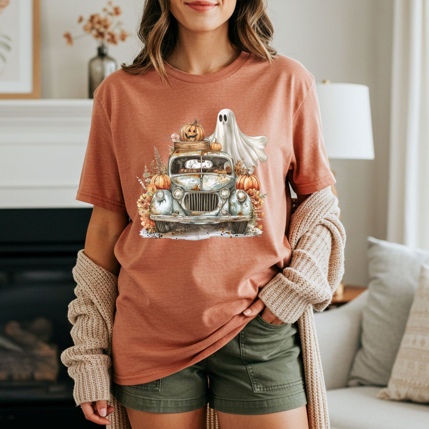 Vintage Pumpkin Pickup Truck T-Shirt