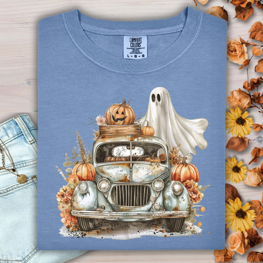 Vintage Pumpkin Pickup Truck T-Shirt
