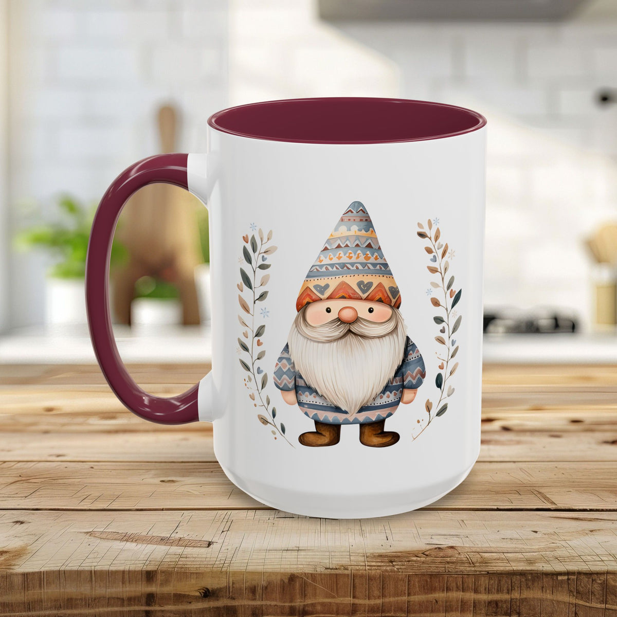 Winter Fair Isle Gnome Mug (11/15oz)