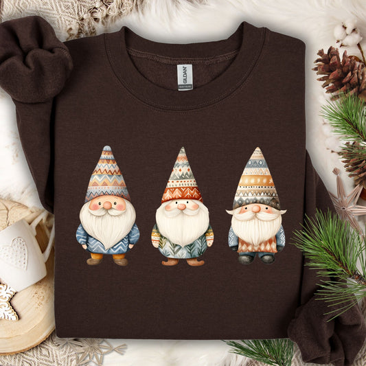 Winter Fair Isle Gnomes Sweatshirt