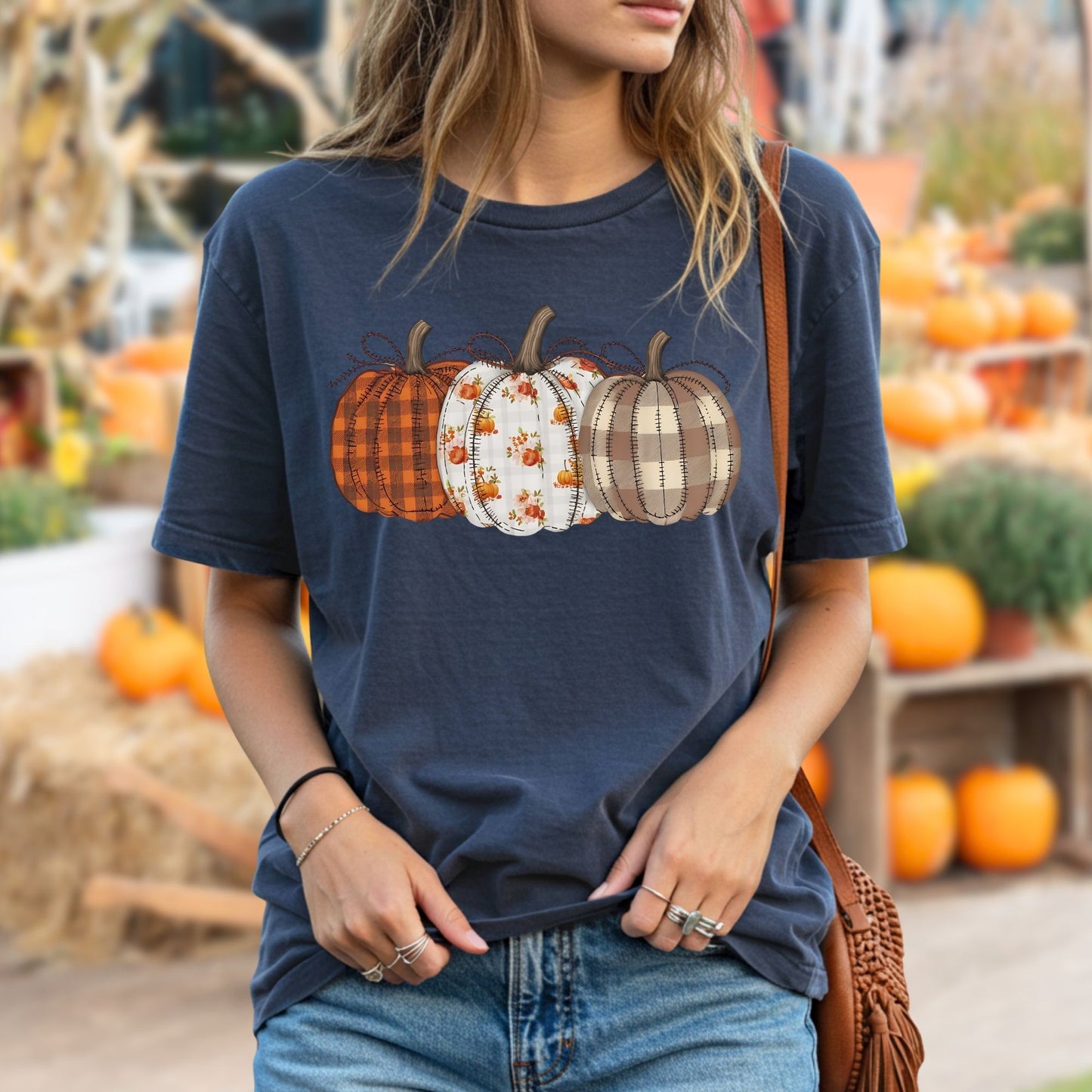 Quilted Pumpkins T-Shirt