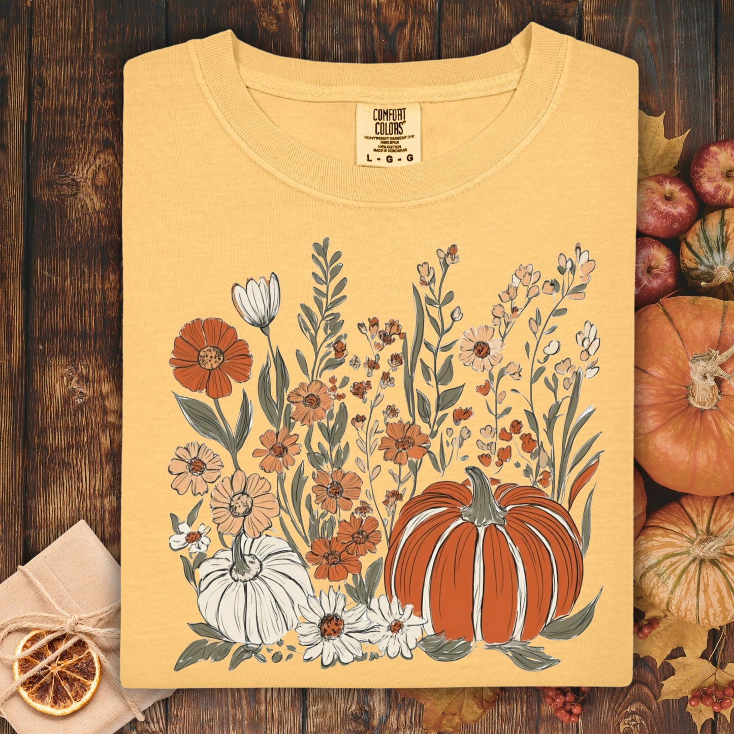 Pumpkin & Wildflowers T-Shirt