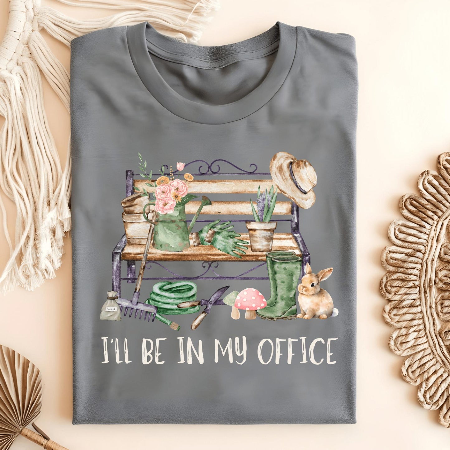 Wild Petal Threads T-Shirt Graphite Heather / S I'll Be In My Office (Gardening) T-Shirt