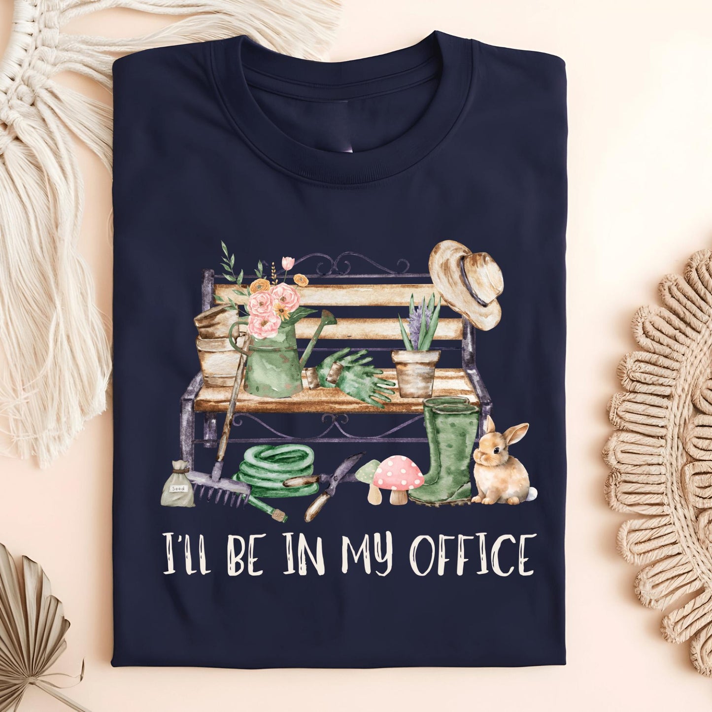 Wild Petal Threads T-Shirt Navy / S I'll Be In My Office (Gardening) T-Shirt