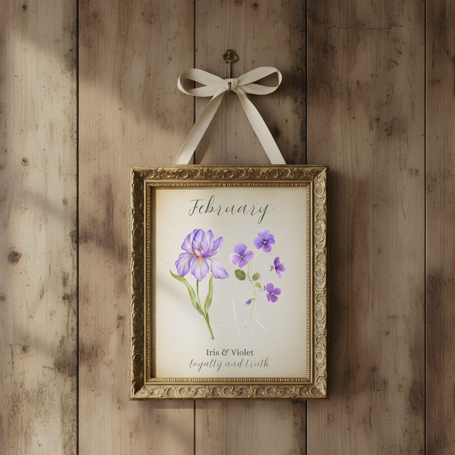 Birth Month Flower Art Prints