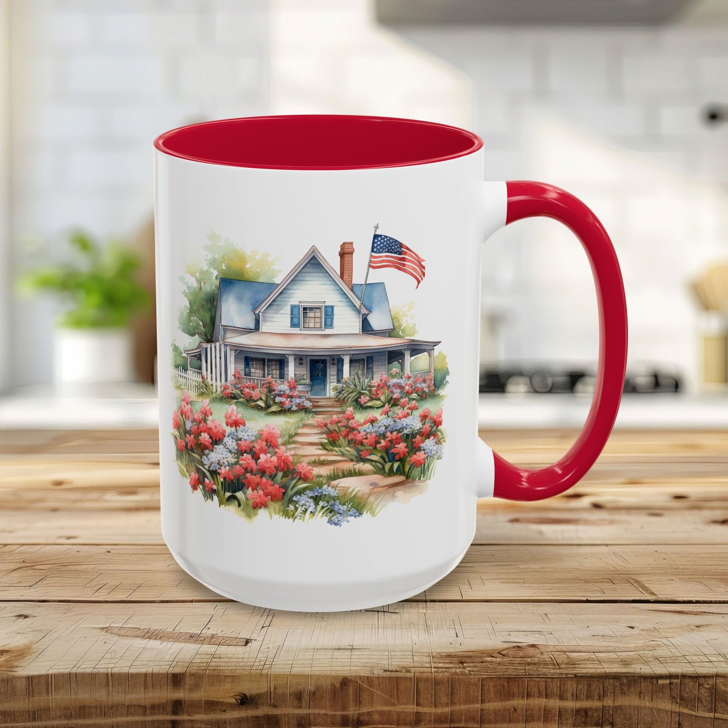 'My Country 'Tis Of Thee' American Farmhouse Mug (11/15oz)