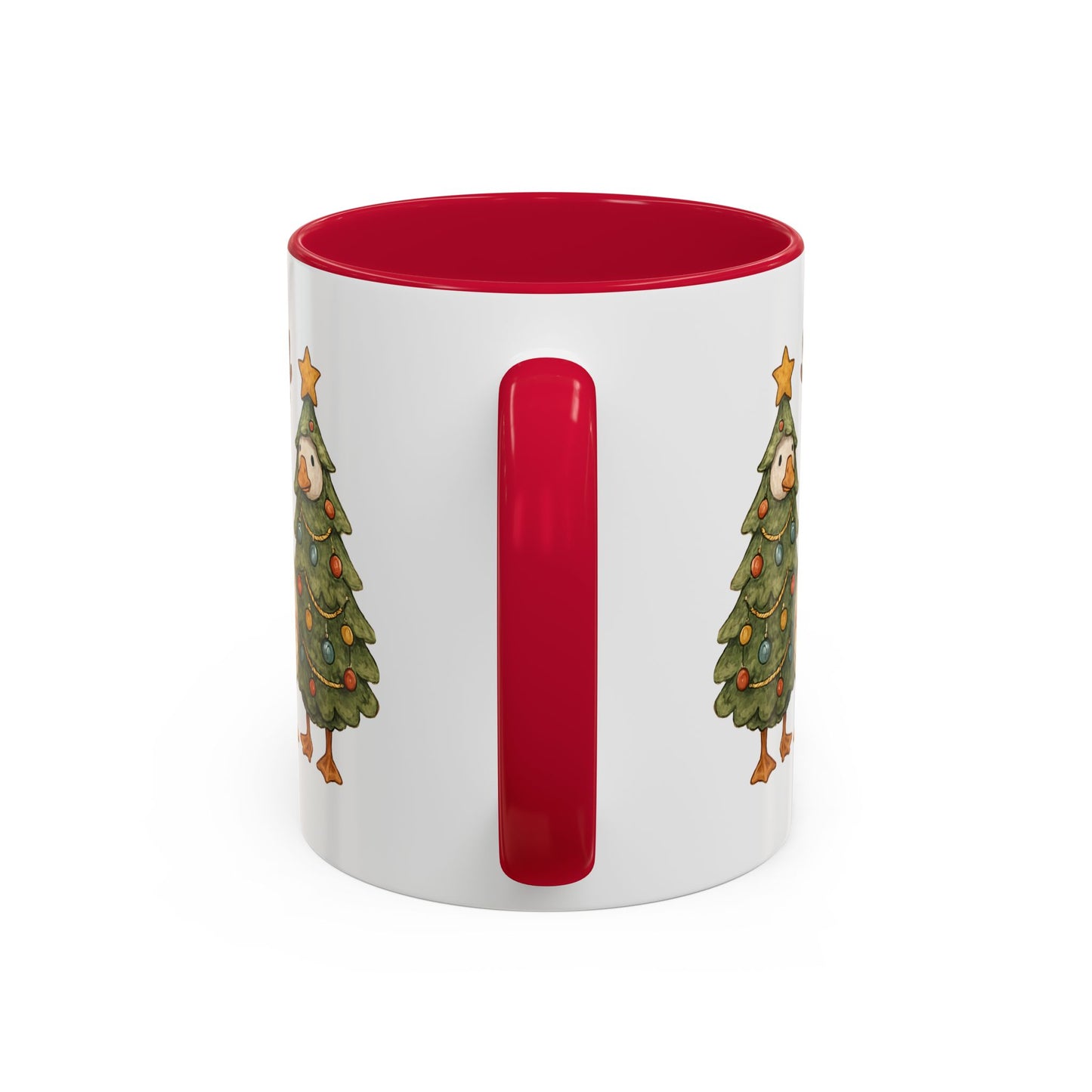 Cute Vintage Christmas Geese Trio Mug (11/15oz)