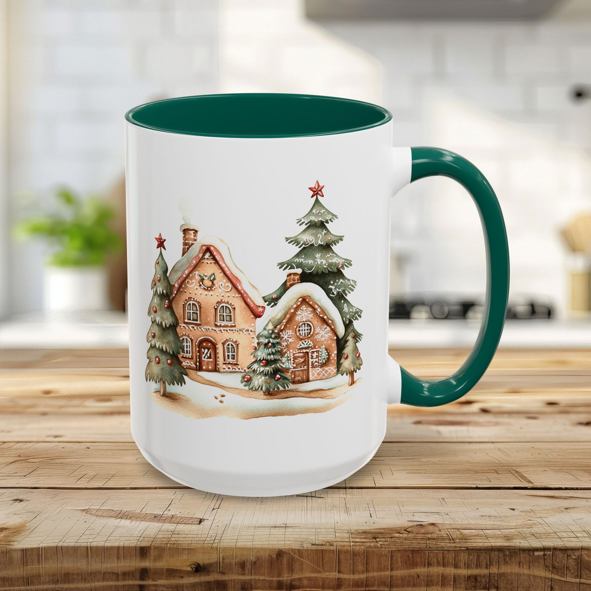 Cozy Holiday Gingerbread Houses Mug (11/15oz)