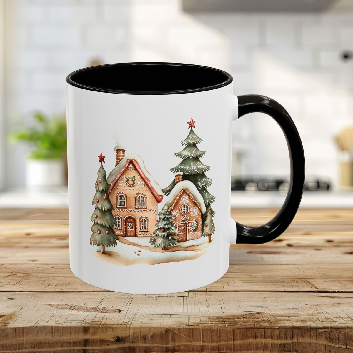 Cozy Holiday Gingerbread Houses Mug (11/15oz)