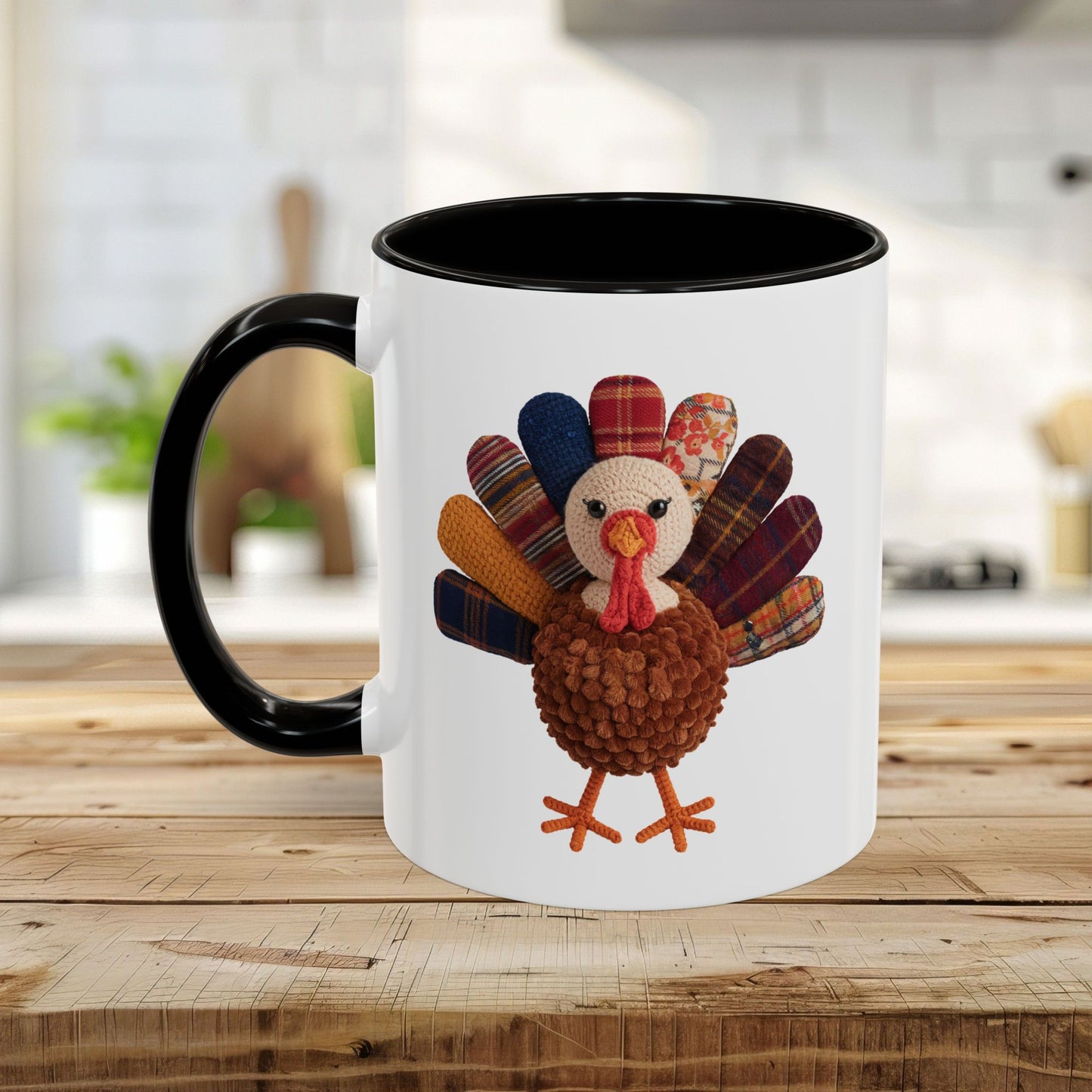 Preppy Patchwork Turkey Mug (11/15oz)