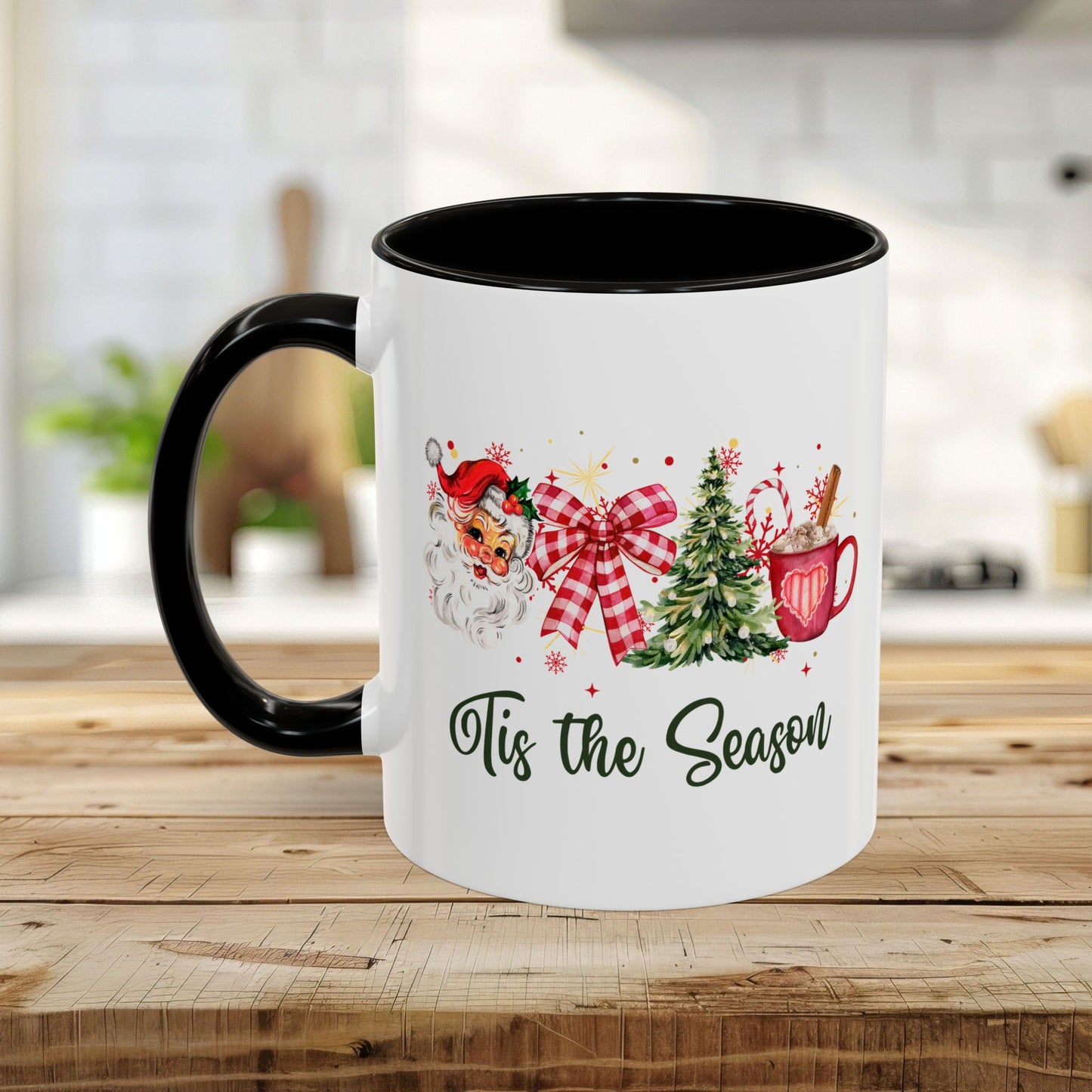 Tis The Season Retro Santa Christmas Mug (11/15oz)