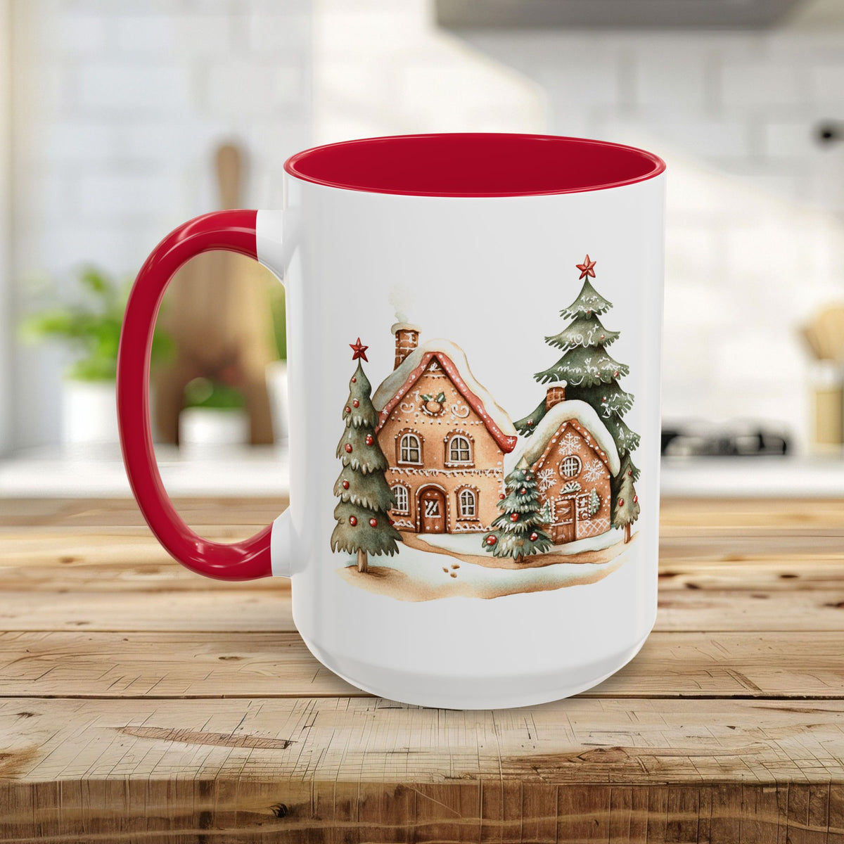 Cozy Holiday Gingerbread Houses Mug (11/15oz)