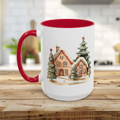 Cozy Holiday Gingerbread Houses Mug (11/15oz)