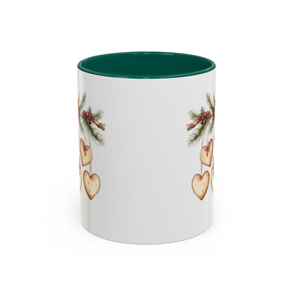 Christmas Gingerbread Heart Garland Mug (11/15oz)
