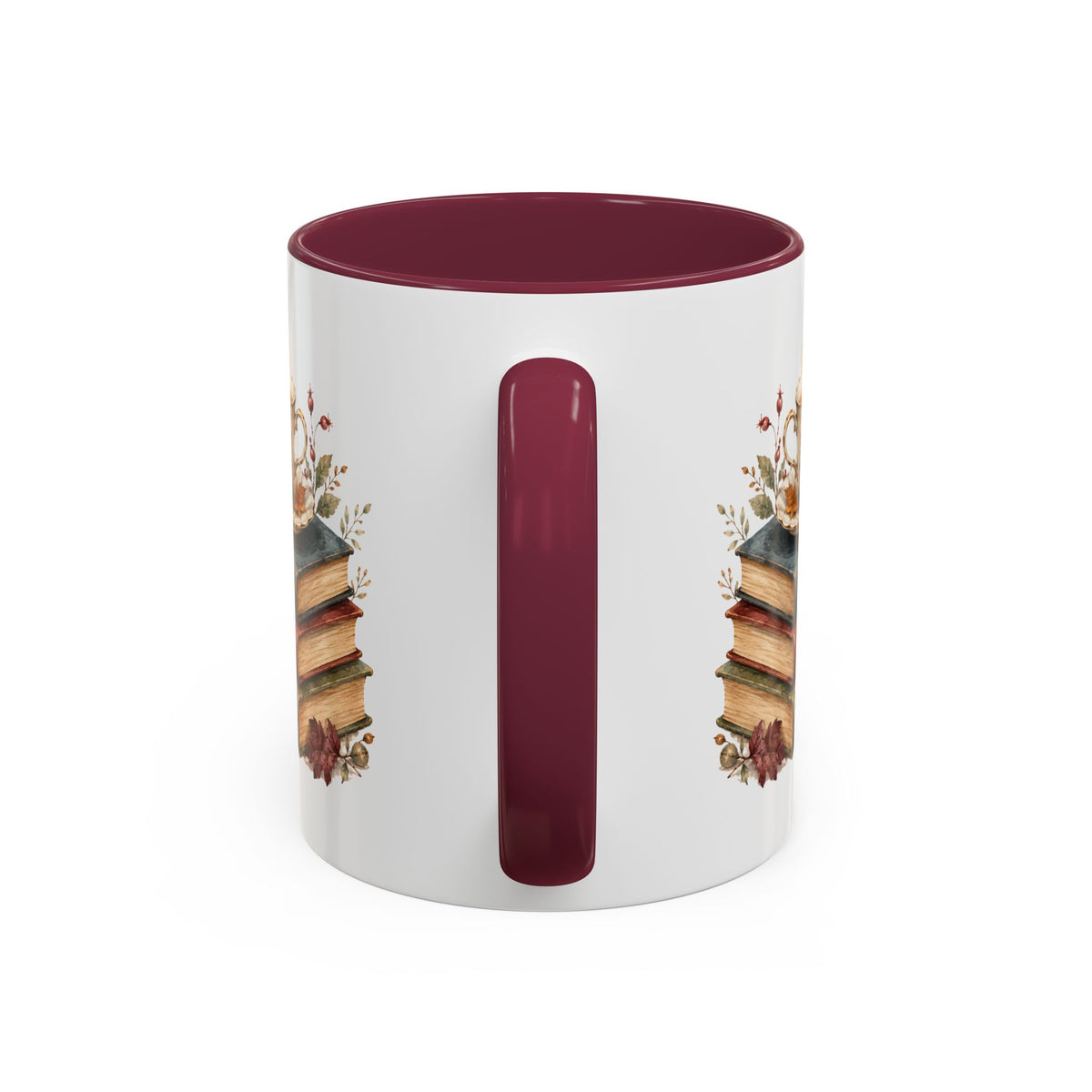 Autumn Cozy Books & Teacup Mug (11/15oz)