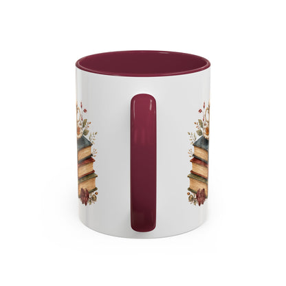 Autumn Cozy Books & Teacup Mug (11/15oz)