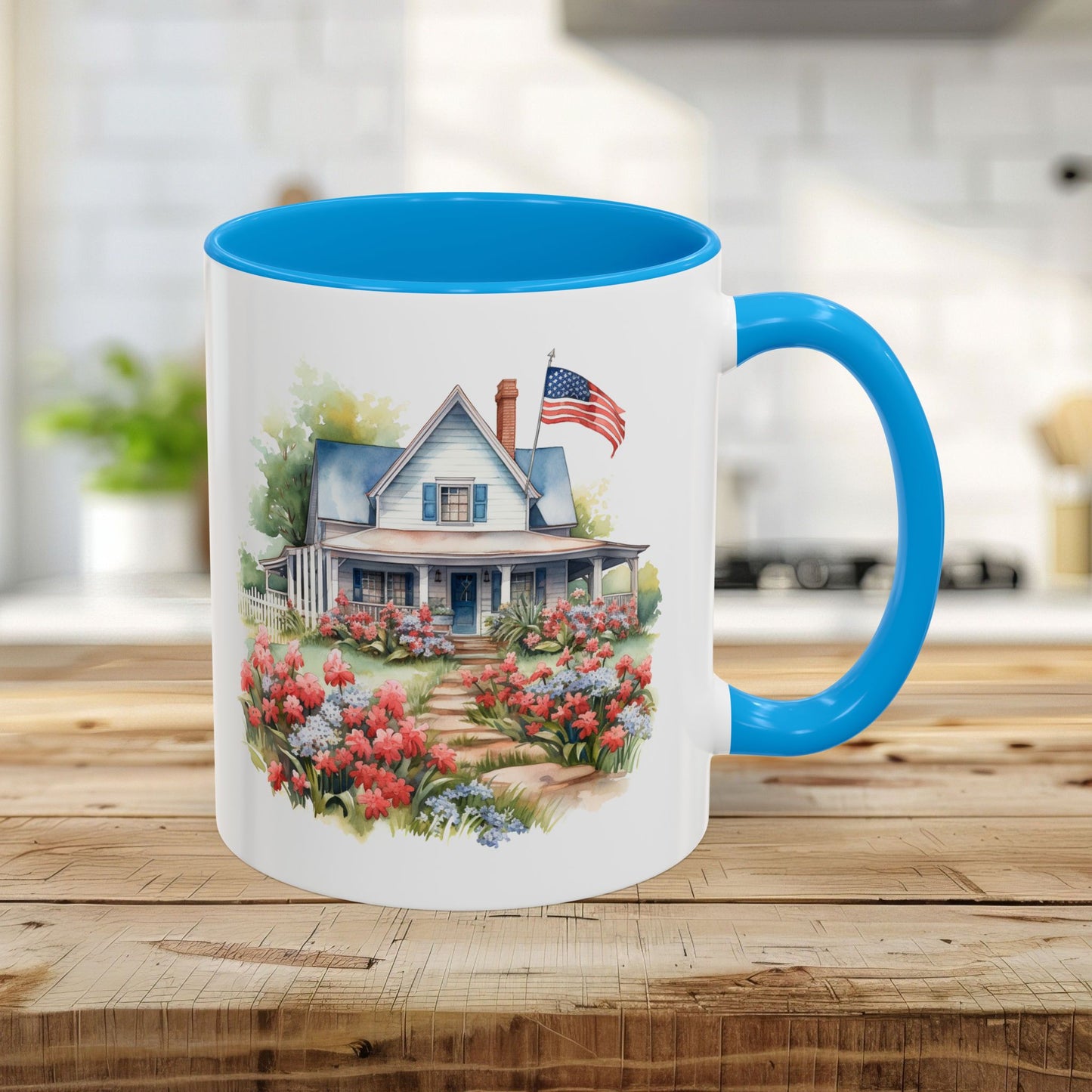 'My Country 'Tis Of Thee' American Farmhouse Mug (11/15oz)