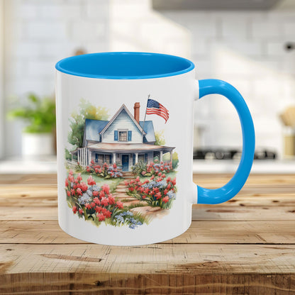 'My Country 'Tis Of Thee' American Farmhouse Mug (11/15oz)