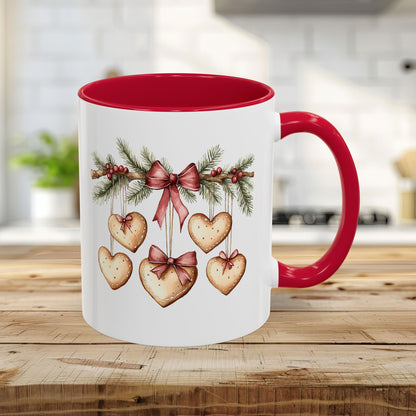 Christmas Gingerbread Heart Garland Mug (11/15oz)