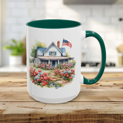 'My Country 'Tis Of Thee' American Farmhouse Mug (11/15oz)