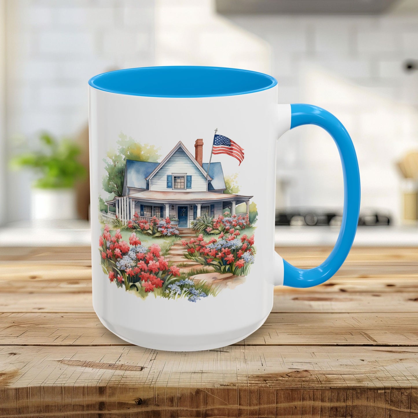 'My Country 'Tis Of Thee' American Farmhouse Mug (11/15oz)