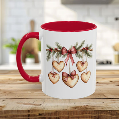 Christmas Gingerbread Heart Garland Mug (11/15oz)