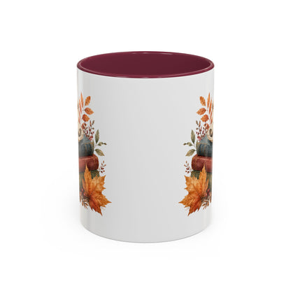 Autumn Cozy Books & Teacup Mug (11/15oz)