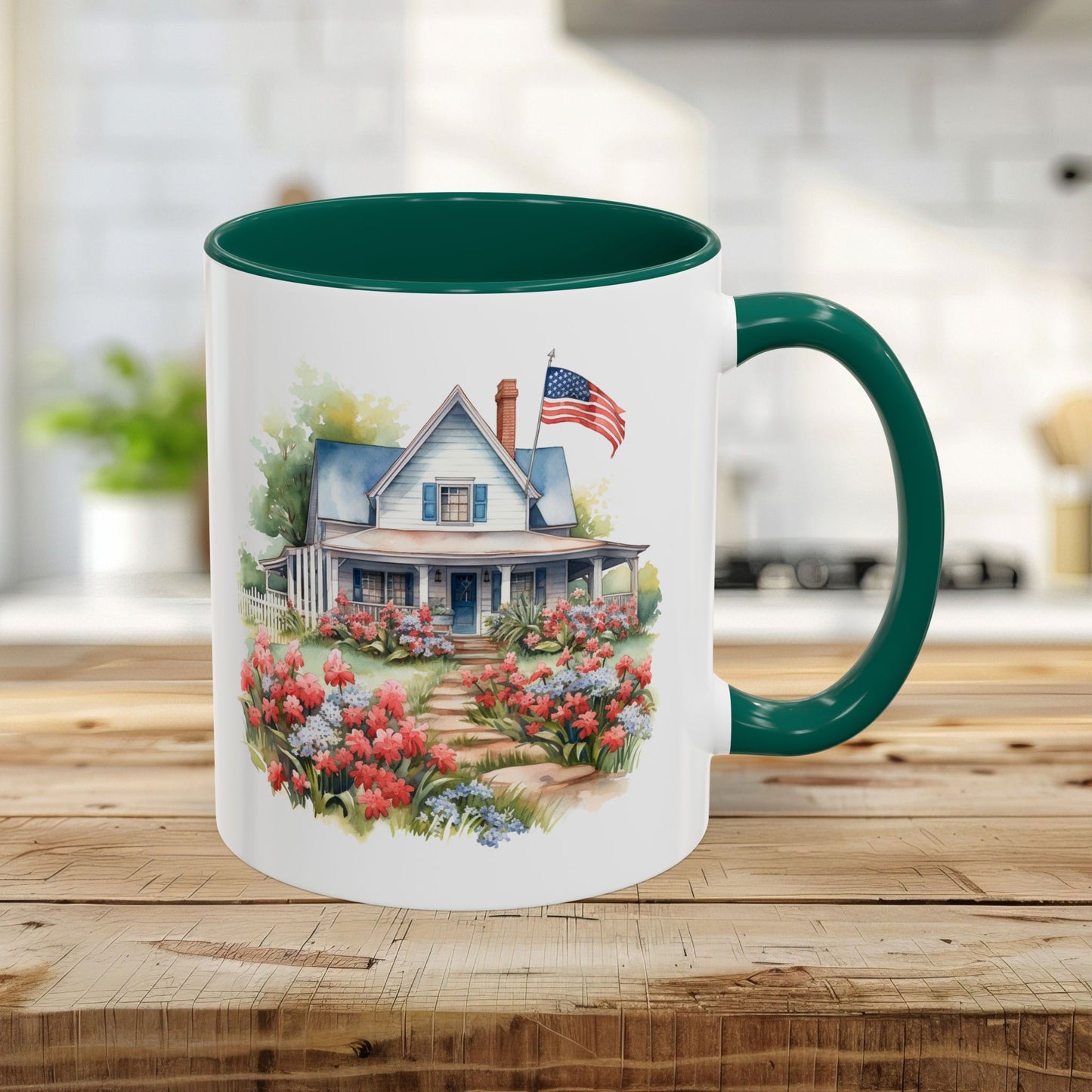 'My Country 'Tis Of Thee' American Farmhouse Mug (11/15oz)