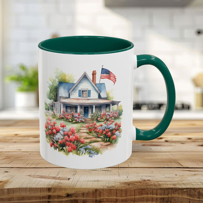 'My Country 'Tis Of Thee' American Farmhouse Mug (11/15oz)