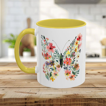 Bright Floral Butterfly Mug (11/15oz)