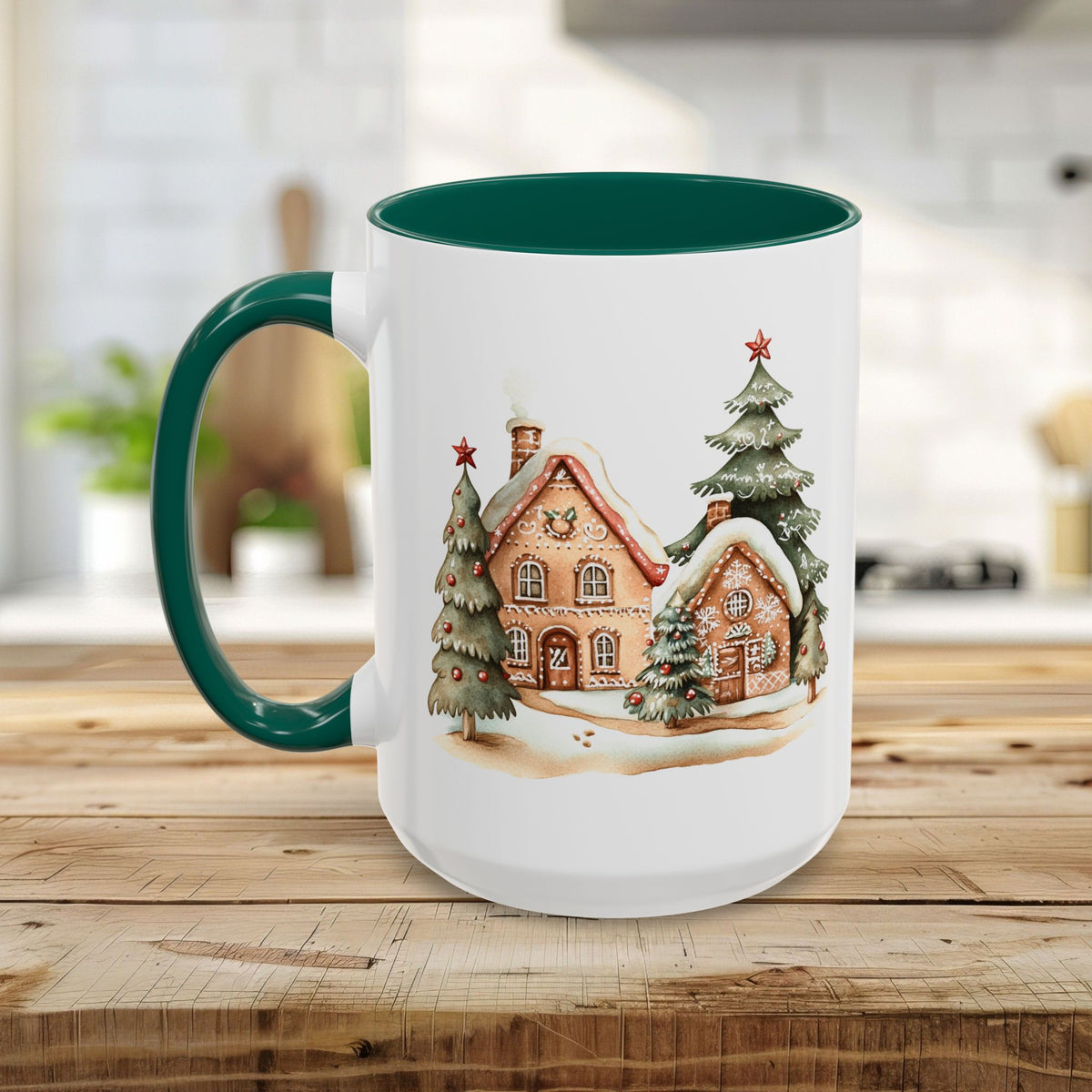 Cozy Holiday Gingerbread Houses Mug (11/15oz)