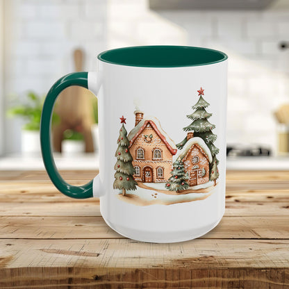 Cozy Holiday Gingerbread Houses Mug (11/15oz)