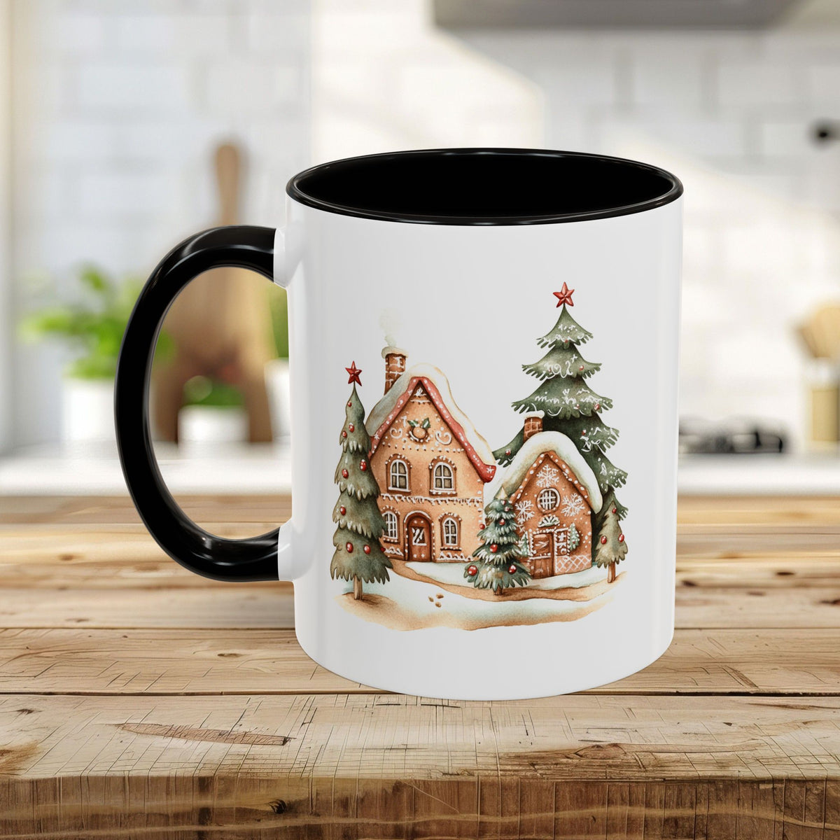 Cozy Holiday Gingerbread Houses Mug (11/15oz)