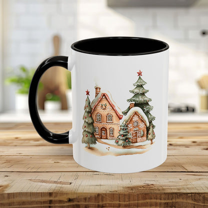 Cozy Holiday Gingerbread Houses Mug (11/15oz)