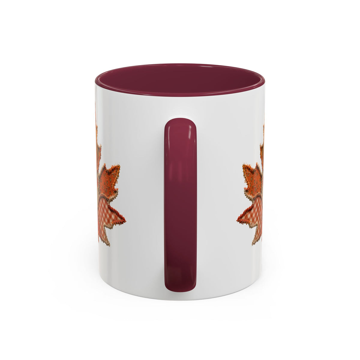 Faux Patchwork Autumn Leaf Mug (11/15oz)