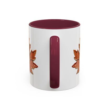 Faux Patchwork Autumn Leaf Mug (11/15oz)