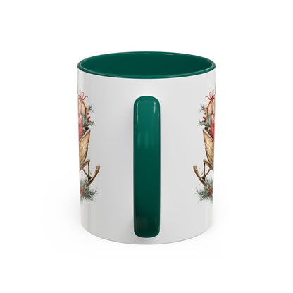 Rustic Christmas Sleigh Mug (11/15oz)