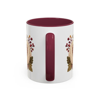 Faux Patchwork Pumpkin Heart Mug (11/15oz)