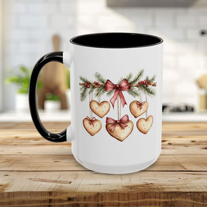 Christmas Gingerbread Heart Garland Mug (11/15oz)
