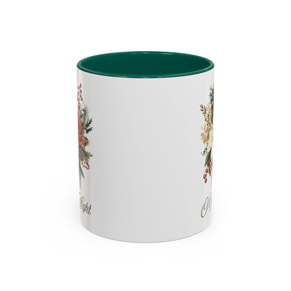 O Holy Night Christmas Floral Mug (11/15oz)
