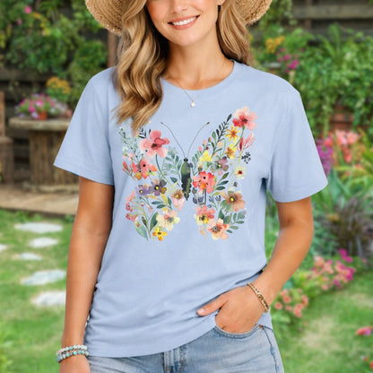Butterfly Bright Floral T-Shirt